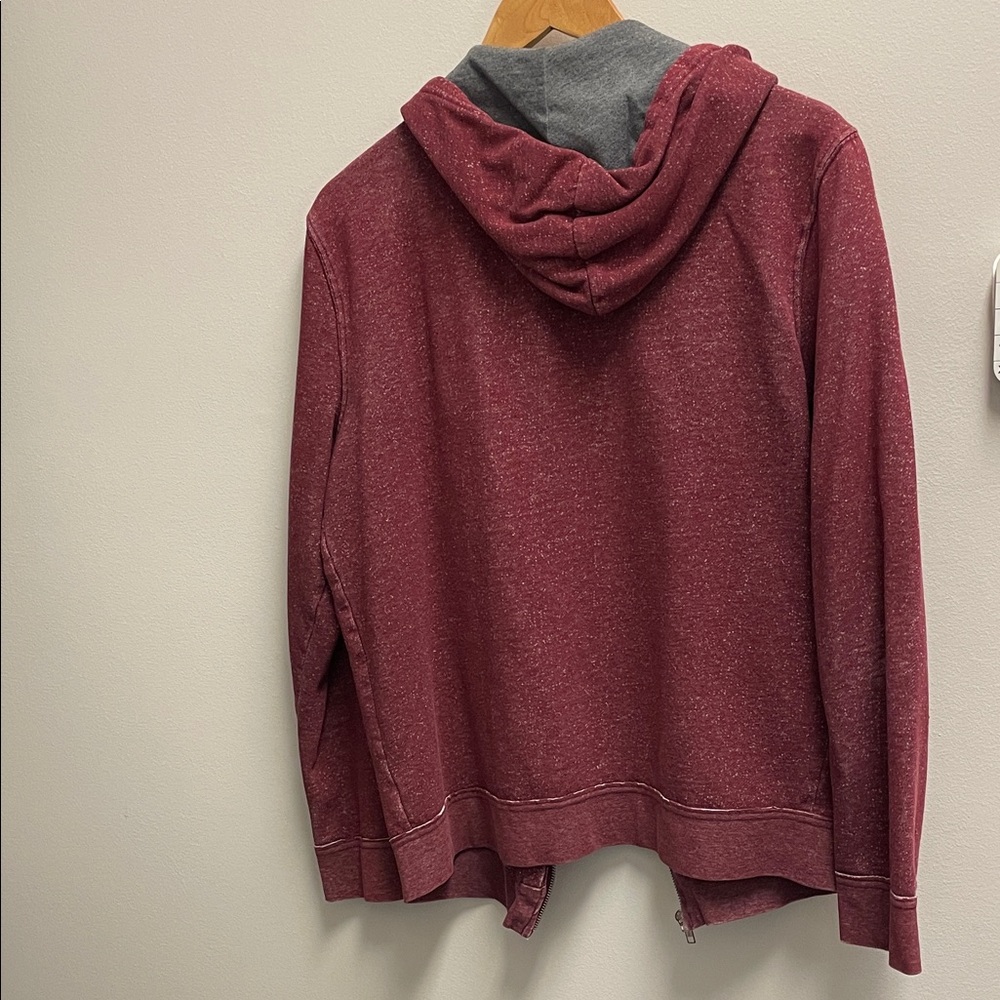 Urban Pipeline Maroon Zip-Up Hoodie - Picture 3 of 3